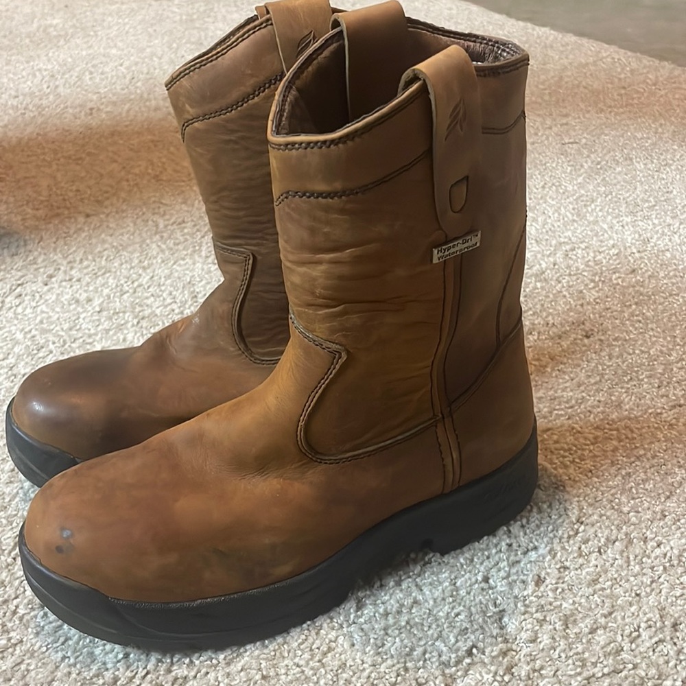 Men’s Leather Lacrosse Work Boots Size 8 1/2 D